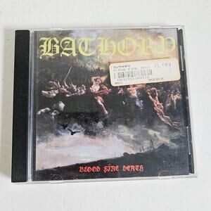 Bathory CD Blood Fire Death 1988 Album Black Metal Viking Heavy Metal Music